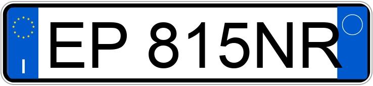 Numer rejestracyjny EP815NR posiada FIAT Punto 4a serie