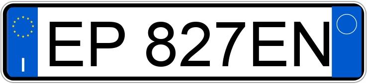 Numer rejestracyjny EP827EN posiada FIAT Panda 3a serie