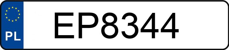 Registreringsnummeret EP 8344 har WSK 125 M06B3 KOS - EP8344
