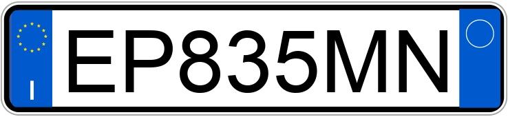 Numer rejestracyjny EP835MN posiada MERCEDES Classe C