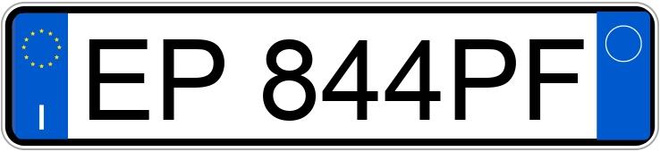 Numer rejestracyjny EP844PF posiada PEUGEOT 208 1o serie