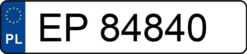 Numer rejestracyjny EP 84840 posiada VOLKSWAGEN POLO - EP84840 Numer rejestracyjny EP 84840 posiada VOLKSWAGEN POLO - EP84840