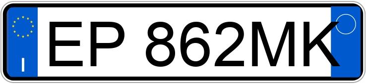 Numer rejestracyjny EP862MK posiada MERCEDES Classe B