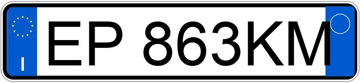 Numer rejestracyjny EP863KM posiada CITROEN C3 2a serie