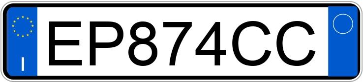 Numer rejestracyjny EP874CC posiada FIAT Punto 4a serie Numer rejestracyjny EP874CC posiada FIAT Punto 4a serie