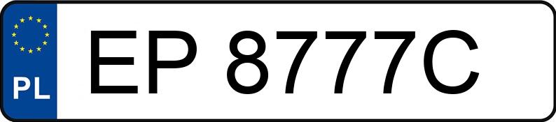 Numer rejestracyjny EP 8777C posiada AUDI A4 - EP8777C