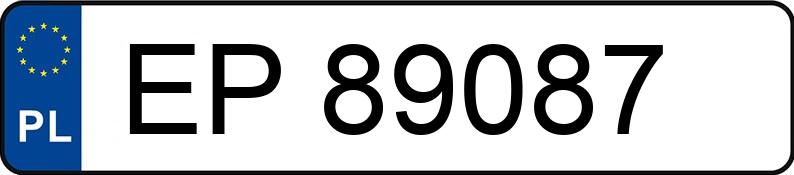 Numer rejestracyjny EP 89087 posiada OPEL ZAFIRA - EP89087