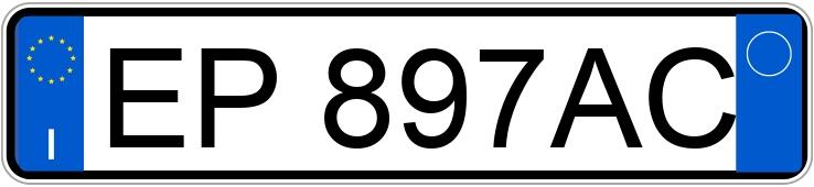 Numer rejestracyjny EP897AC posiada OPEL Zafira 3a serie
