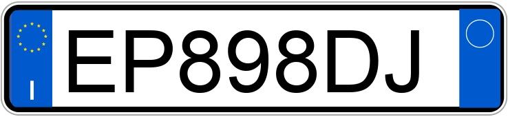 Numer rejestracyjny EP898DJ posiada LANCIA Ypsilon 3a serie