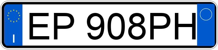 Numer rejestracyjny EP908PH posiada VOLKSWAGEN up!