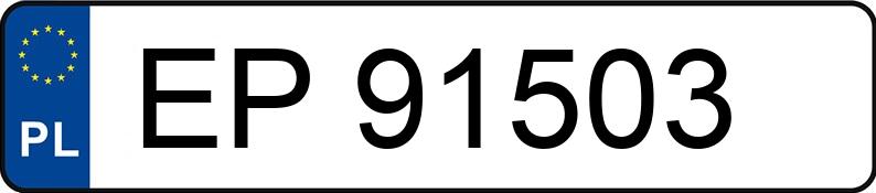 Numer rejestracyjny EP 91503 posiada TOYOTA YARIS - EP91503