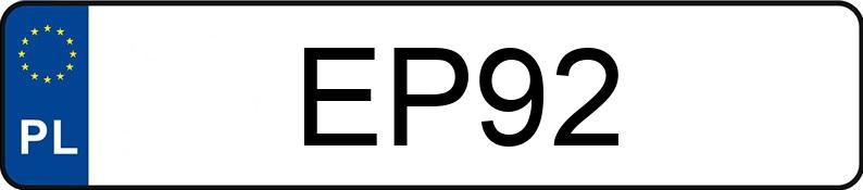 Numer rejestracyjny EP 92 posiada BMW 750IL - EP92