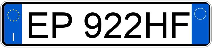 Numer rejestracyjny EP922HF posiada BMW X1