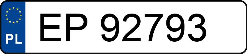 Numer rejestracyjny EP 92793 posiada MAZDA 6 - 2.5 MR`15 E6 SkyPassion Aut. - EP92793