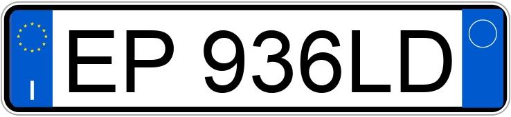 Numer rejestracyjny EP936LD posiada AUDI A4 4a serie