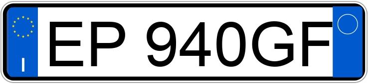 Numer rejestracyjny EP940GF posiada FIAT Freemont