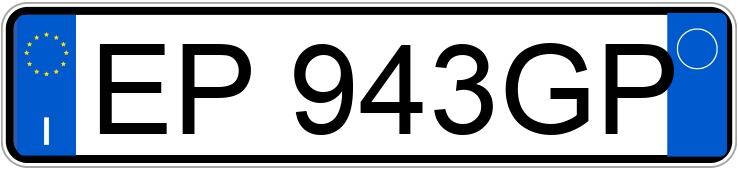 Numer rejestracyjny EP943GP posiada MERCEDES Classe C