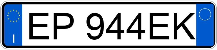 Numer rejestracyjny EP944EK posiada MERCEDES Classe C Cpe