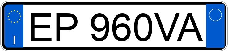 Numer rejestracyjny EP960VA posiada ALFA ROMEO Giulietta Numer rejestracyjny EP960VA posiada ALFA ROMEO Giulietta