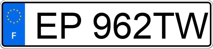 Numer rejestracyjny EP962TW posiada CITROEN DS3