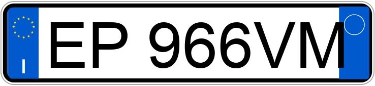 Numer rejestracyjny EP966VM posiada LANCIA Ypsilon 3a serie