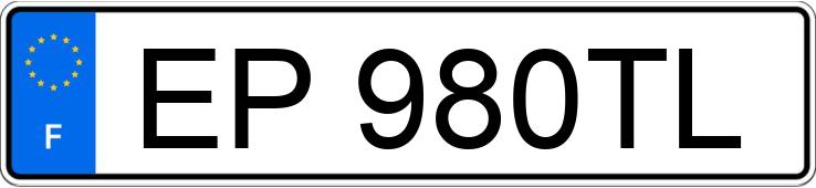 Numer rejestracyjny EP980TL posiada RENAULT TRAFIC III