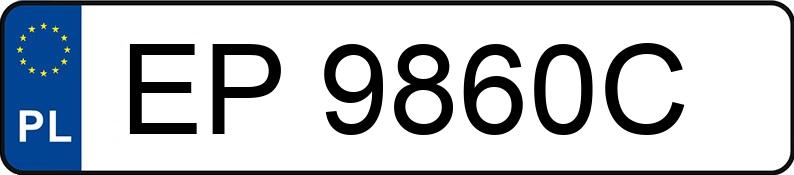 Numer rejestracyjny EP 9860C posiada AUDI A6 Avant Quattro 4.2 Kat. MR`97 4B Tiptronic - EP9860C