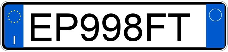 Numer rejestracyjny EP998FT posiada BMW X1