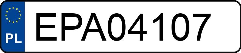 Numer rejestracyjny EPA 04107 posiada FORD FT 280 2.2 TDCi MR`12 E5 2.8t S Transit - EPA04107