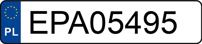 Numer rejestracyjny EPA 05495 posiada JEEP GRAND CHEROKEE - EPA05495