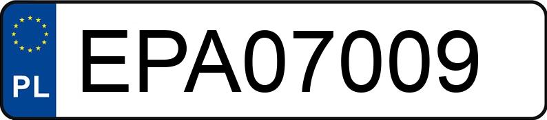 Numer rejestracyjny EPA 07009 posiada TOYOTA AYGO - EPA07009