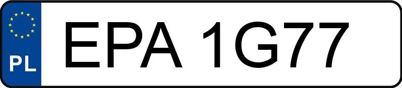 Numer rejestracyjny EPA 1G77 posiada VOLKSWAGEN GOLF - EPA1G77 Numer rejestracyjny EPA 1G77 posiada VOLKSWAGEN GOLF - EPA1G77