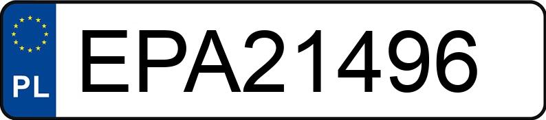 Numer rejestracyjny EPA 21496 posiada BMW 135I - EPA21496
