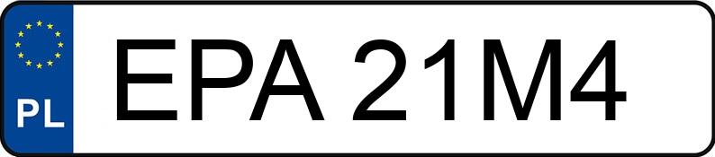 Numer rejestracyjny EPA 21M4 posiada AUDI A6 Avant Quattro 4.2 Kat. MR`97 4B Tiptronic - EPA21M4