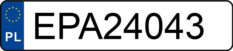 Numer rejestracyjny EPA 24043 posiada SEAT IBIZA - EPA24043