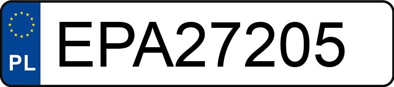 Numer rejestracyjny EPA 27205 posiada VOLVO FH VTA3T - EPA27205