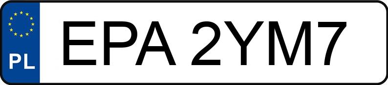 Numer rejestracyjny EPA 2YM7 posiada SEAT IBIZA 1.2 - EPA2YM7