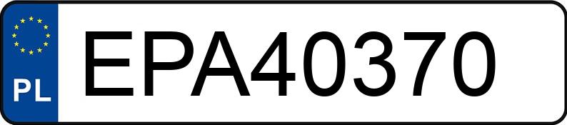 Numer rejestracyjny EPA 40370 posiada CITROEN C4 PICASSO - EPA40370