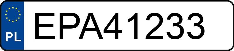 Numer rejestracyjny EPA 41233 posiada RENAULT MEGANE - EPA41233