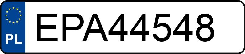 Numer rejestracyjny EPA 44548 posiada VOLVO S60 - EPA44548