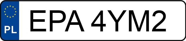 Numer rejestracyjny EPA 4YM2 posiada VOLKSWAGEN PASSAT - EPA4YM2 Numer rejestracyjny EPA 4YM2 posiada VOLKSWAGEN PASSAT - EPA4YM2