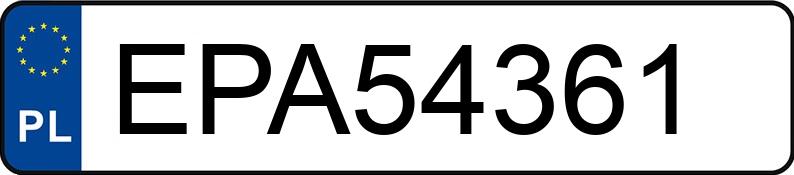 Numer rejestracyjny EPA 54361 posiada LEXUS GS 300 MR`01 E3 GS 300 MR`01 E3 - EPA54361