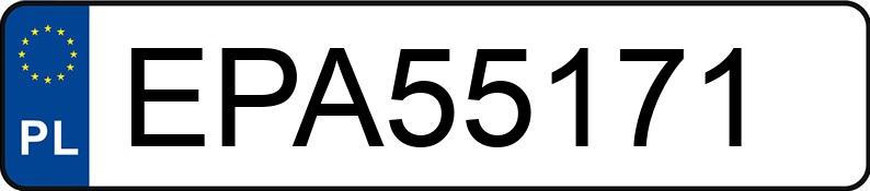 Numer rejestracyjny EPA 55171 posiada ALFA ROMEO MITO - EPA55171