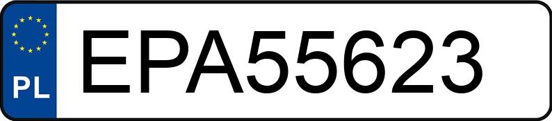Numer rejestracyjny EPA 55623 posiada BMW 530 - EPA55623