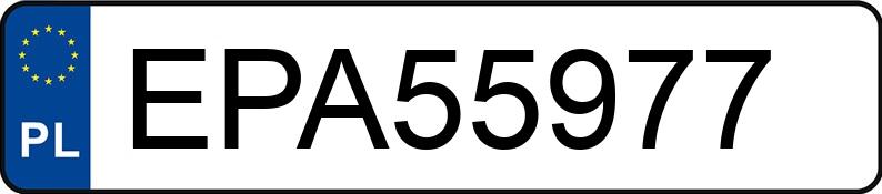 Numer rejestracyjny EPA 55977 posiada BMW 330I - EPA55977