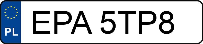 Numer rejestracyjny EPA 5TP8 posiada OPEL Astra II 1.8 MR`98 Elegance - EPA5TP8 Numer rejestracyjny EPA 5TP8 posiada OPEL Astra II 1.8 MR`98 Elegance - EPA5TP8