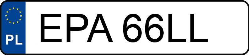 Numer rejestracyjny EPA 66LL posiada AUDI 80 2.0 89 80 2.0 89 - EPA66LL
