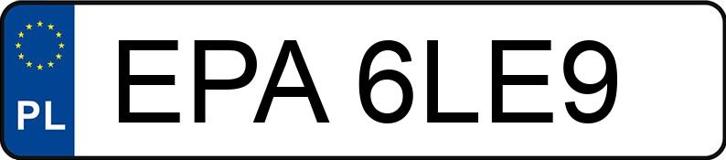 El número de registro EPA 6LE9 tiene DAEWOO / FSO Matiz 0.8 Kat. MR`98 Joy - EPA6LE9