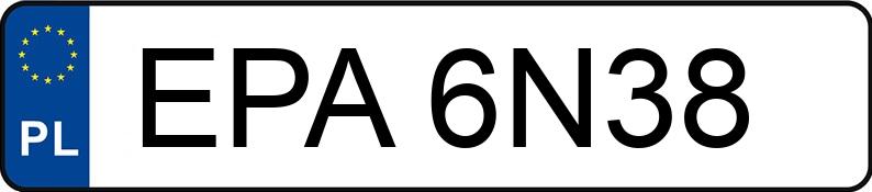 Numer rejestracyjny EPA 6N38 posiada BMW M3 B - EPA6N38 Numer rejestracyjny EPA 6N38 posiada BMW M3 B - EPA6N38
