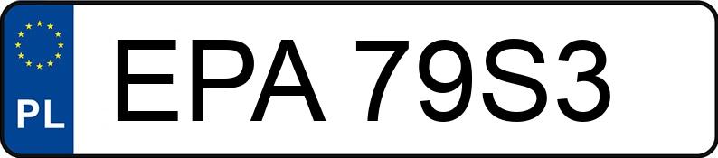 Numer rejestracyjny EPA 79S3 posiada FSO-WARSZAWA POLONEZ - EPA79S3